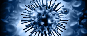 rendering of the H1N1 virus
